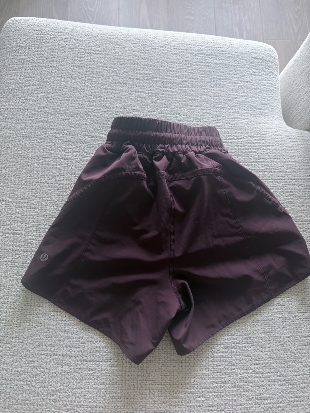 Lululemon track that high rise lined shirt size 2